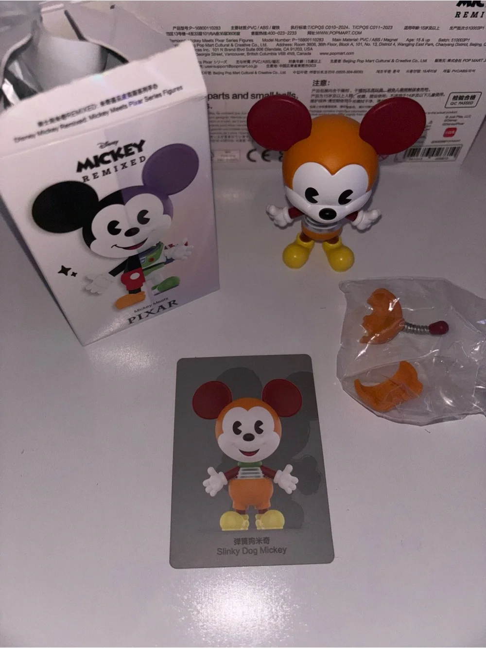 Pop Mart Mickey Remixed Pixar Slinky DogMickey Figure